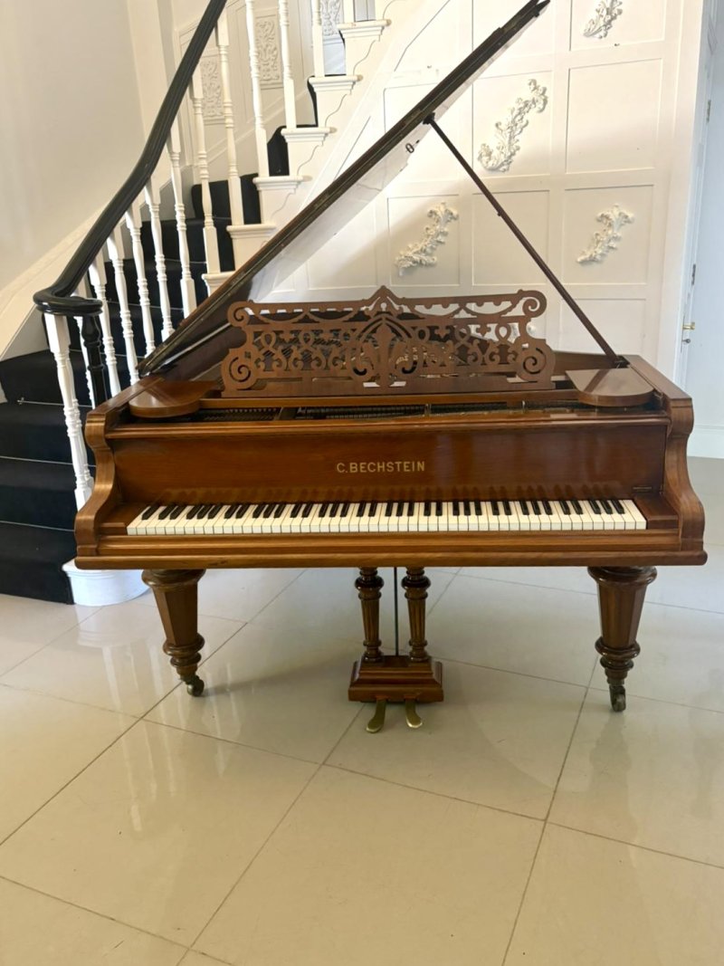 Exceptional Quality Antique C.Bechstein Victorian Rosewood Boudoir Grand Piano Model V (1898)